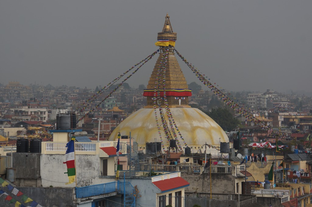 The Boudhanath stupa is one of the most holy sites in Buddhism. 