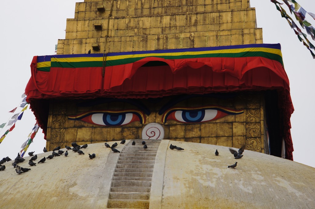 The eyes of Buddha are watching.