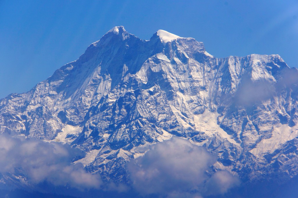 ...Or this one.  But, impressive!  Everest was blocked from view by this rampart of circa 6,000 meter peaks.