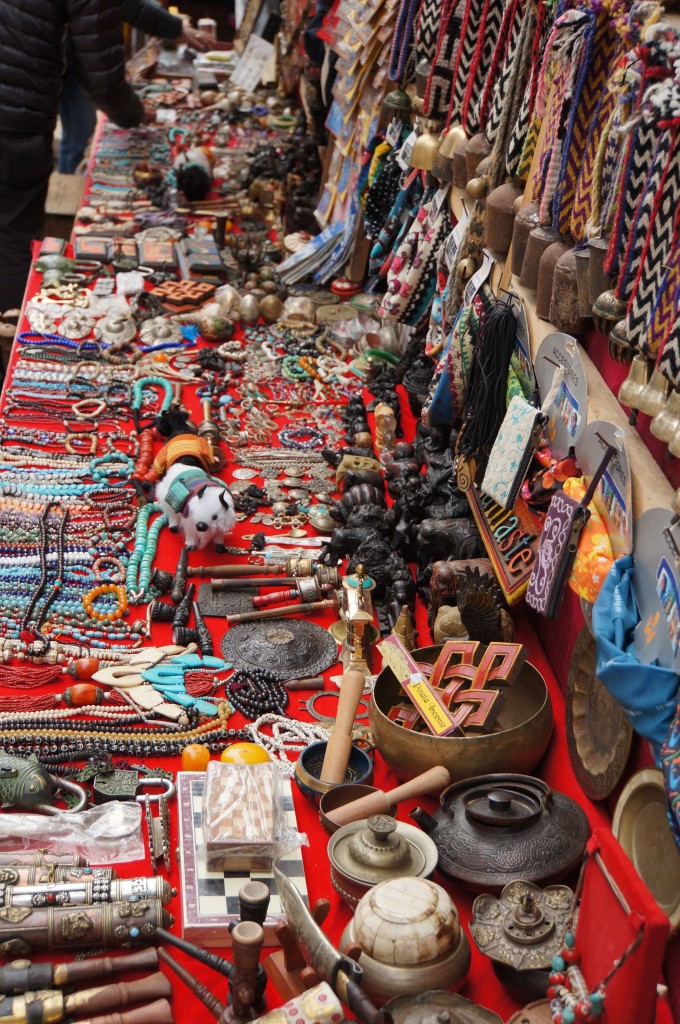 Lots of handicrafts for sale in Namche.  Wish I could bring all this stuff home....