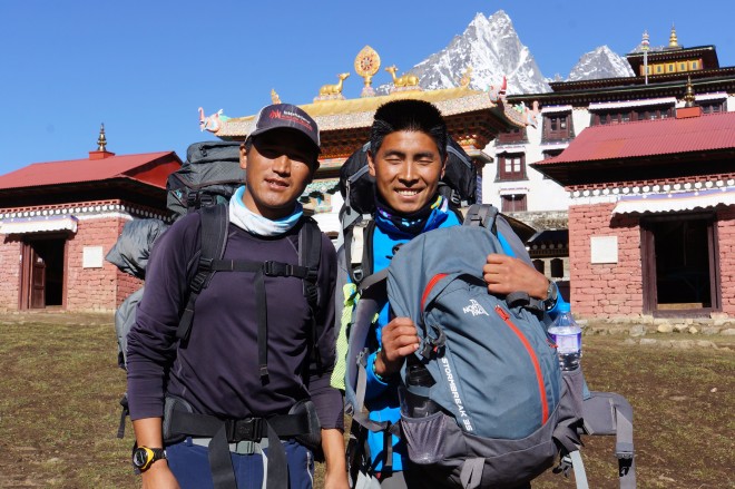 Two of our wonderful and enthusiastic sherpa team members.