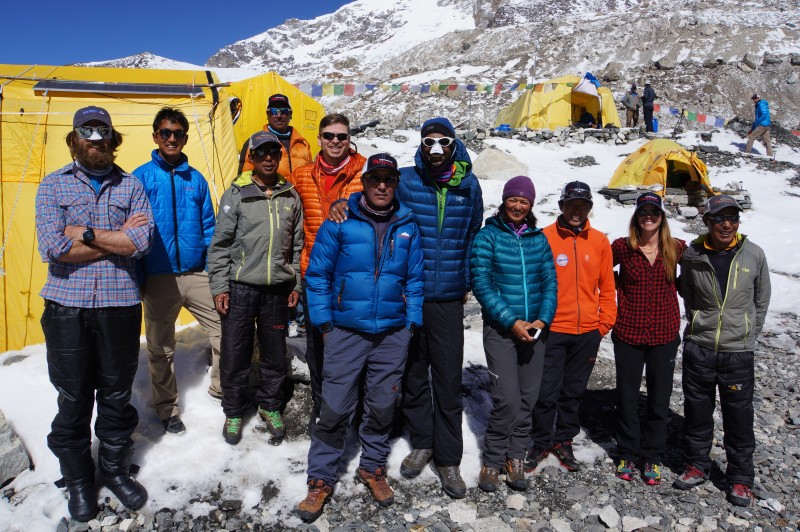 We meet our climbing Sherpas!  I am happy to climb with Pasang Kami, 6 summits of Everest under his belt already.
