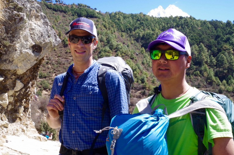 Justin Merle & Mingma Tenzing Sherpa, awesome IMG guides.. (Photo: Kim Hess)