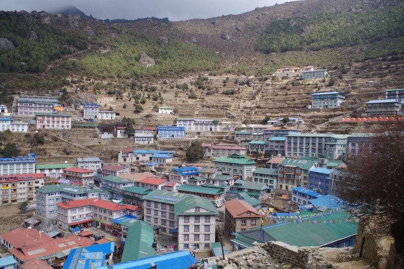 Another view of Namche.  (Photo: Kim Hess)