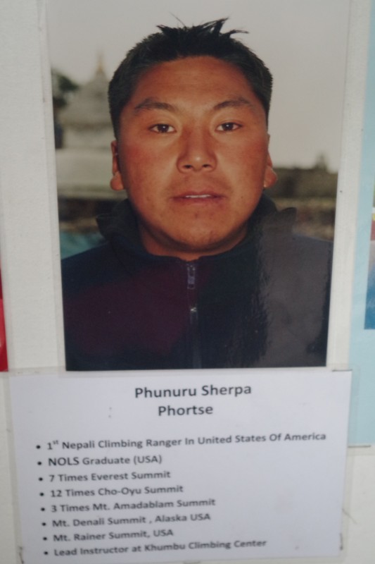 Phunuru Sherpa, our guide and friend.  We are eager to see him at EBC soon!