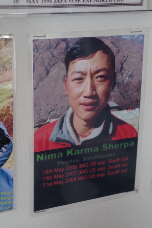 Nima Karma Sherpa, one of our guides from last year, and we were lucky to bump into him on the trail yesterday!