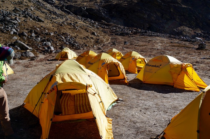 We leave our camp in tip-top shape for the next wave of climbers, arriving a few hours later.