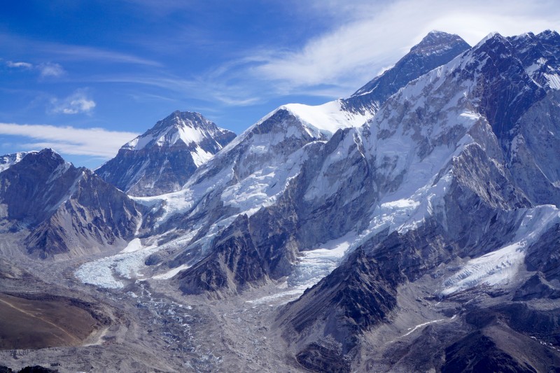The greater Everest massif.