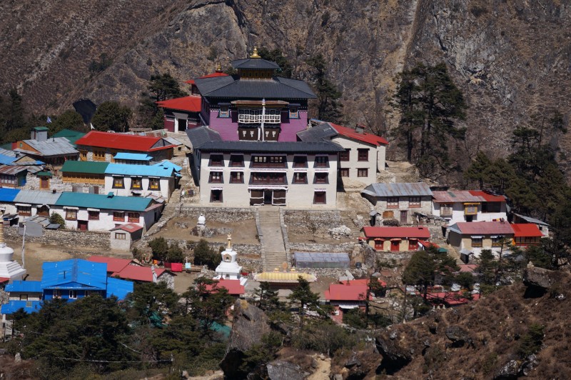 The monastery from the ridge above.  (Photo: Justin Merle)