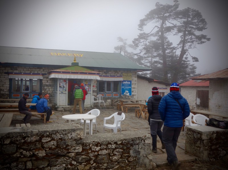 Our favorite distraction in Tengboche: the bakery. (Photo: Yiorgos Mikris)
