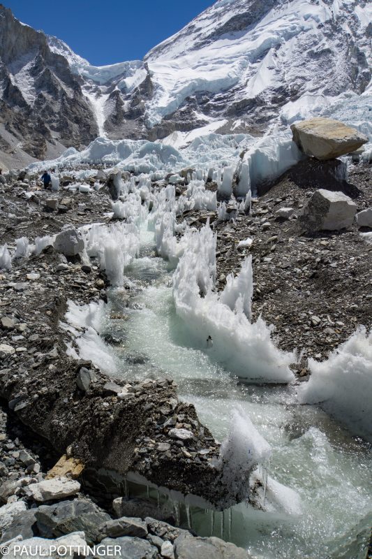The rapids of Everest... glacial meltwater at its finest. 