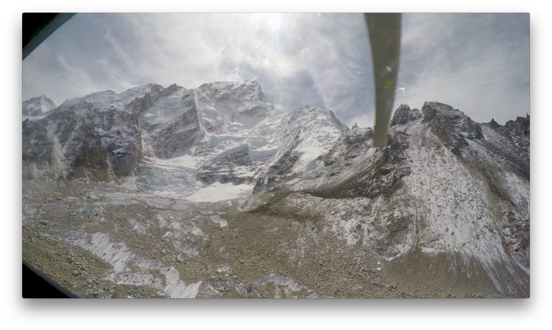 Fearsome face of Nuptse. Oh, how I missed you. (GoPro Screenshot)