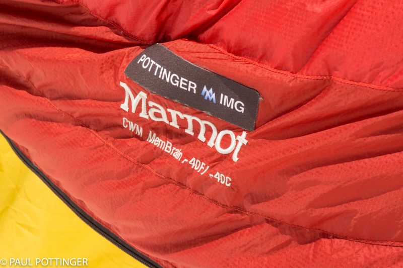 Trusty Cwm MemBrain bag, draped over the tent to drop the temperature inside from sweltering to merely stifling.