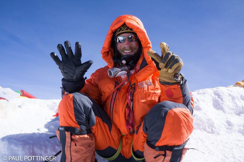 Justin Merle. 7th time on top of Planet Earth. Amazing accomplishment. Amazing guide.